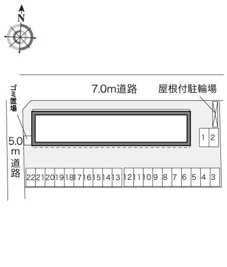 メルベーユ(29862)の駐車配置図