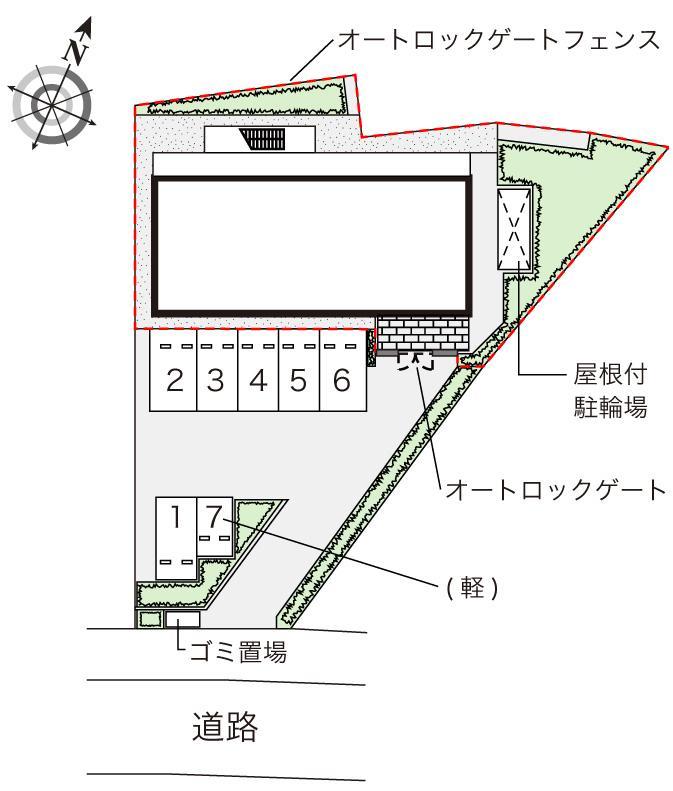 緑が丘(42562)の駐車配置図