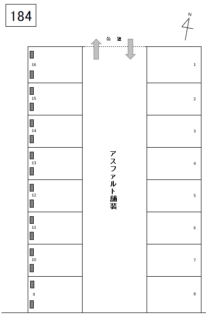 J-184の駐車配置図