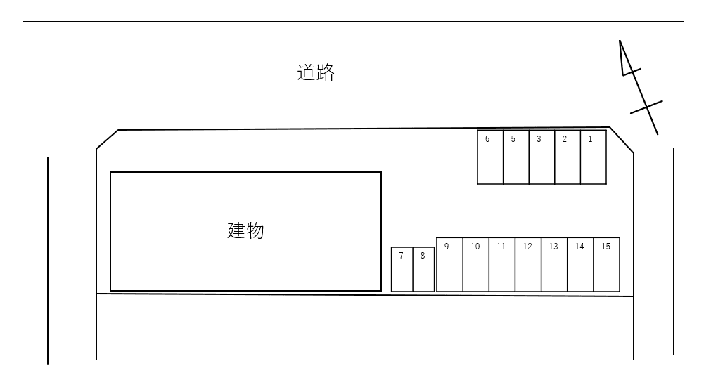 Ｆｕｌｌ　Ｂｌｏｏｍ別駐車場の駐車配置図