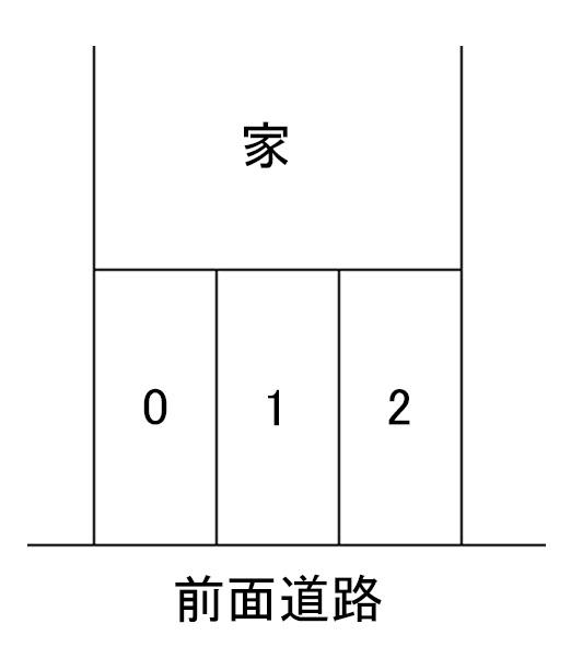 五日市２丁目ガレージの駐車配置図