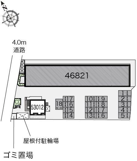 ハピネスⅡ(46821)の駐車配置図