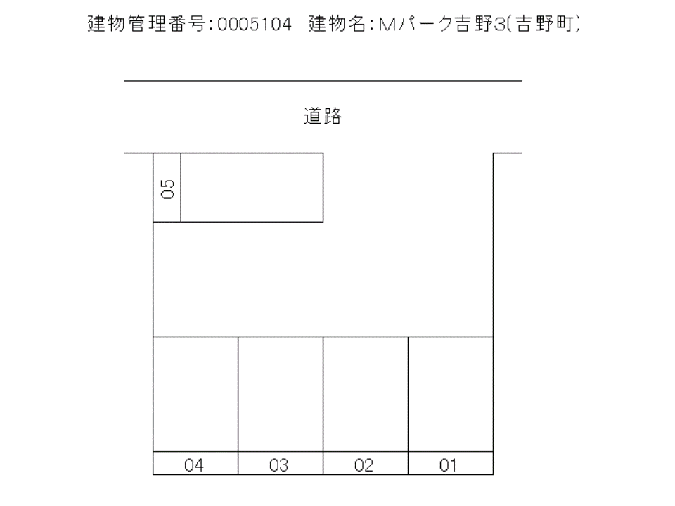 Mパーク吉野３の駐車配置図
