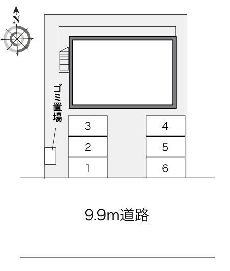 ダブルレインボー(23296)の駐車配置図