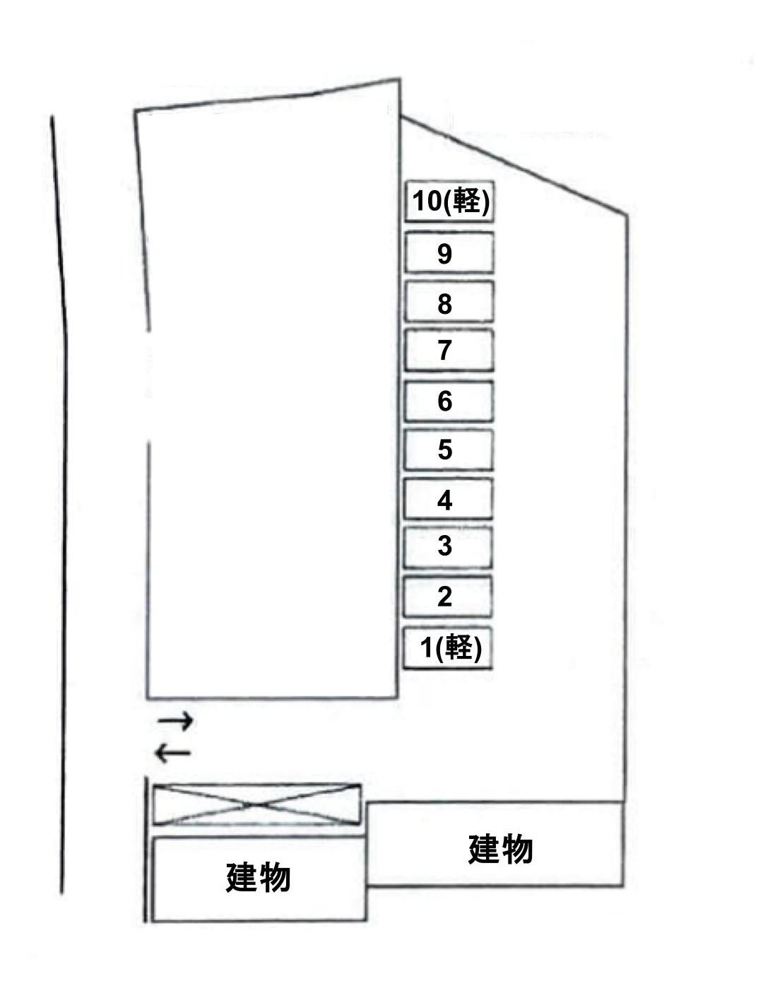 協和デンキ貸駐車場2の駐車配置図