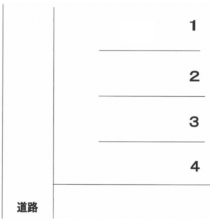 小路口駐車場Ⅱの駐車配置図