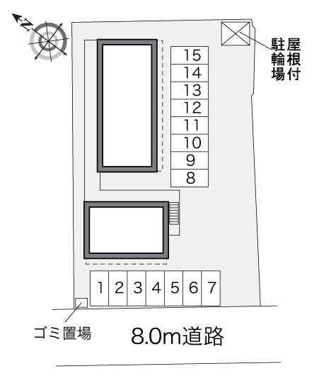 いずみ１(31390)の駐車配置図