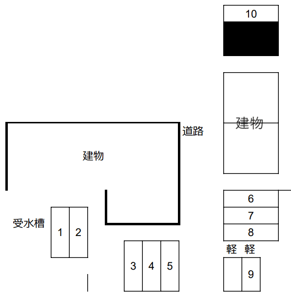 三郷市戸ヶ崎3丁目駐車場（アーバンコート森壱番館）の駐車配置図