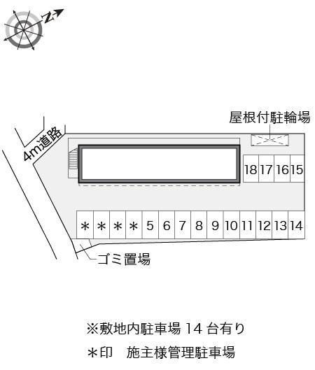 ファンステージ(17264)の駐車配置図
