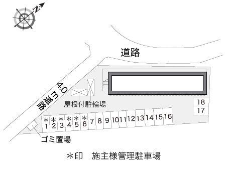サンシャイン(17075)の駐車配置図