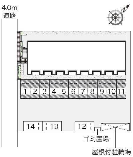 エトワール(54512)の駐車配置図