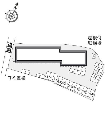 シャルマンⅡ(34606)の駐車配置図