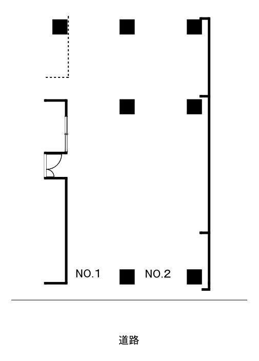 松元ビル駐車場の駐車配置図