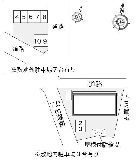 Ｍ(23279)　敷地外駐車場の駐車配置図