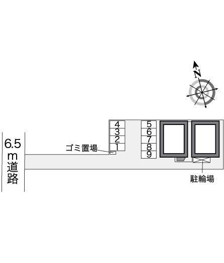 ハッピネス　Ｙ(25287)の駐車配置図
