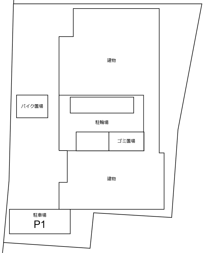 フュージョナル墨田の駐車配置図