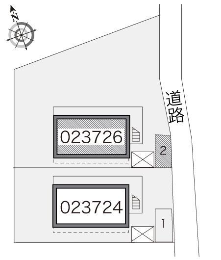 三立ハイツＢ(23726)の駐車配置図