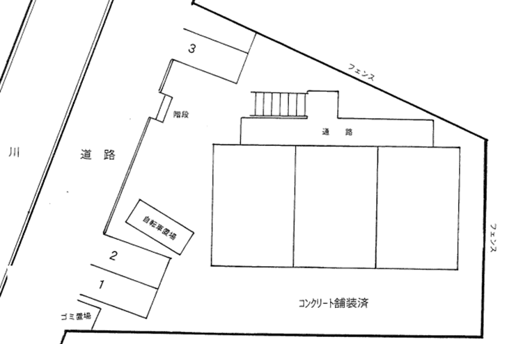 サンモール伍番館駐車場の駐車配置図
