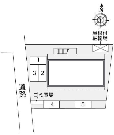 ＳＡＫＡＢＥ　Ⅱ(26383)の駐車配置図