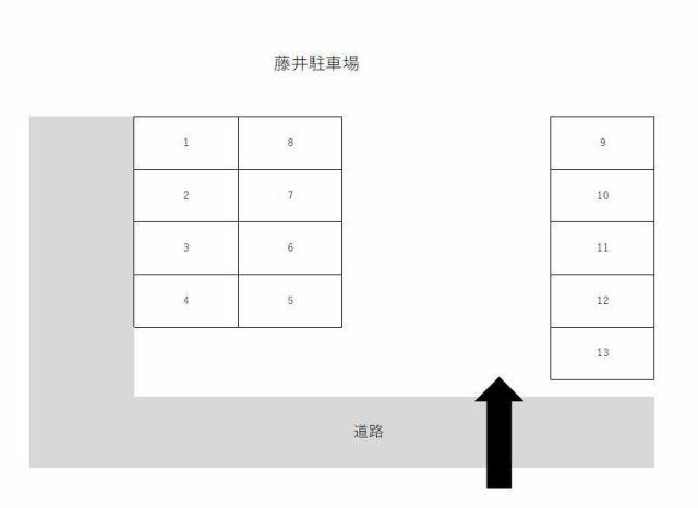 藤井駐車場の駐車配置図