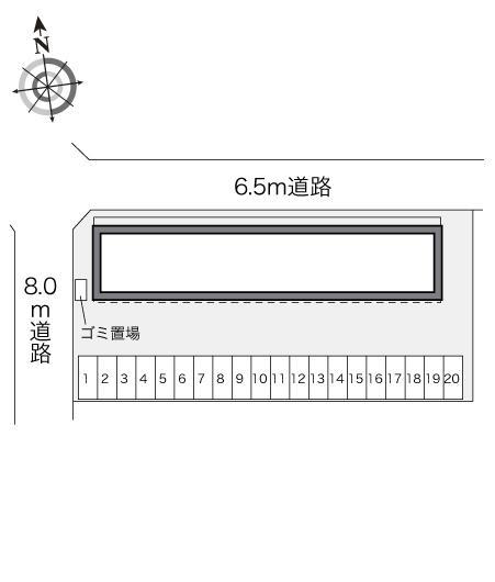 ネオコスモ(23544)の駐車配置図