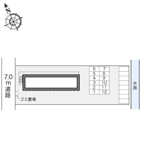 コンフォート(17215)の駐車配置図