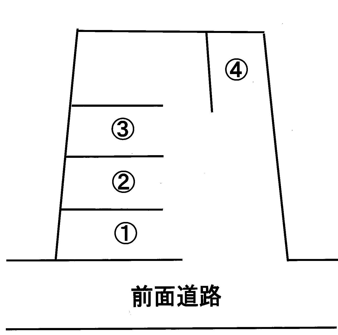 ジョイフル東鳴水岩﨑駐車場の駐車配置図
