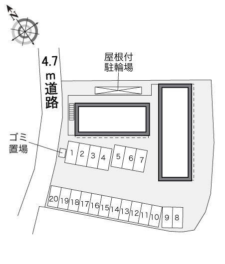ＫＭ　ＪＯＹⅡ(34460)の駐車配置図