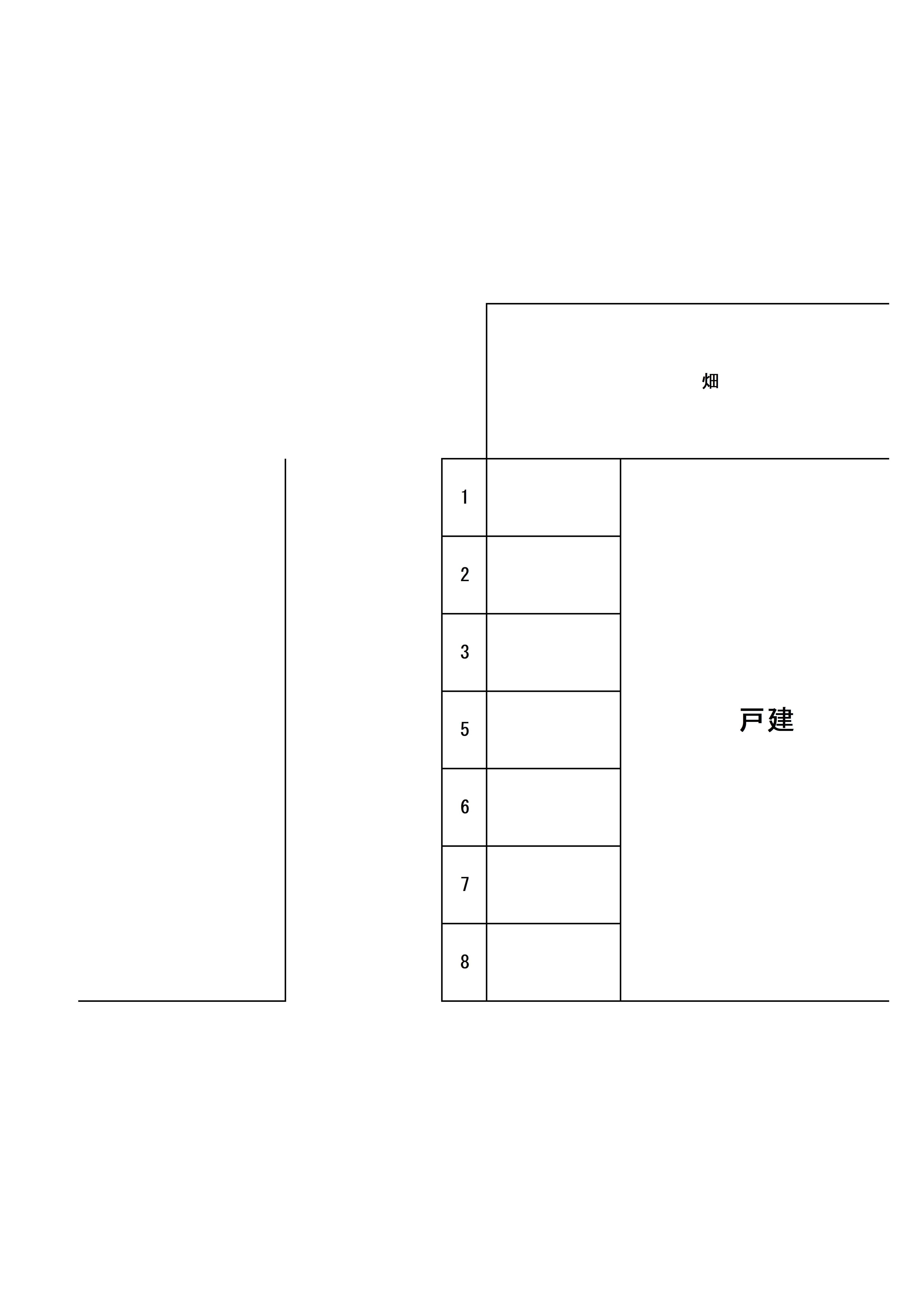 Ｔパーキングの駐車配置図