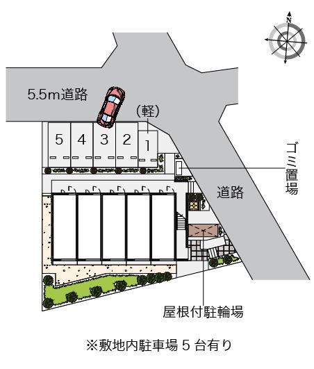 コーポ吉浜(42161)の駐車配置図