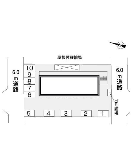 プラティークラシーヌ(36977)の駐車配置図