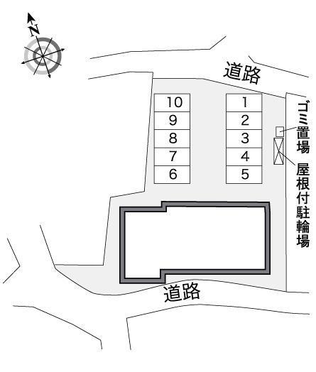 サン　ヒル(38179)の駐車配置図
