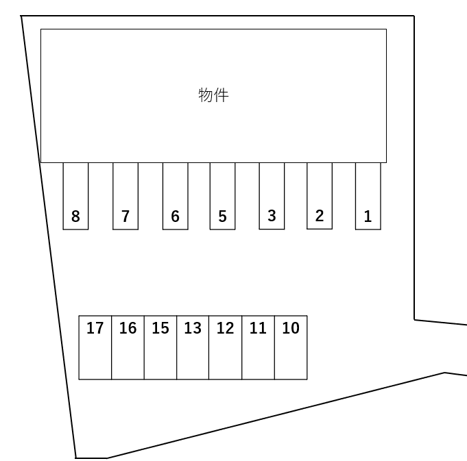 Ｋシャルダンの駐車配置図