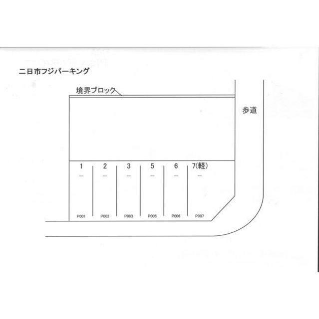 二日市フジパーキングの駐車配置図