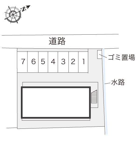 丸の木(24227)の駐車配置図