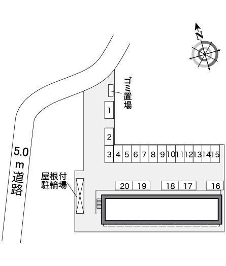 沼南５(25437)の駐車配置図