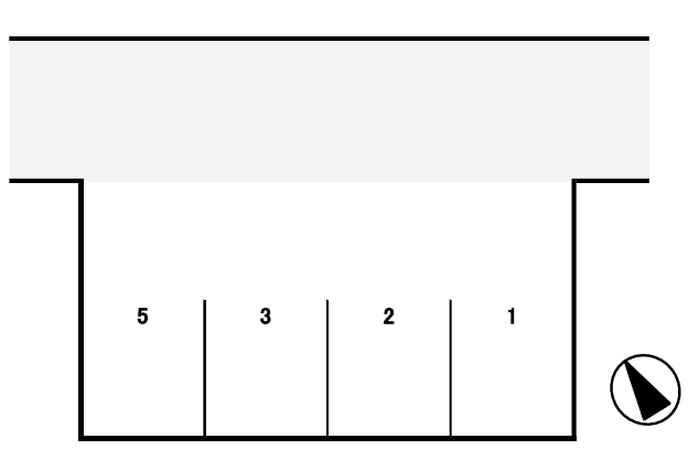 原町一丁目月極駐車場の駐車配置図