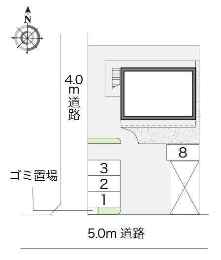 アメニティ湘南(17359)の駐車配置図