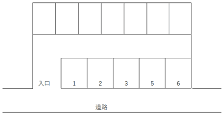 成城苑Pの駐車配置図