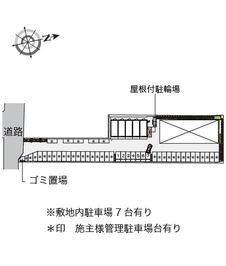 コンフォート永楽(47550)の駐車配置図