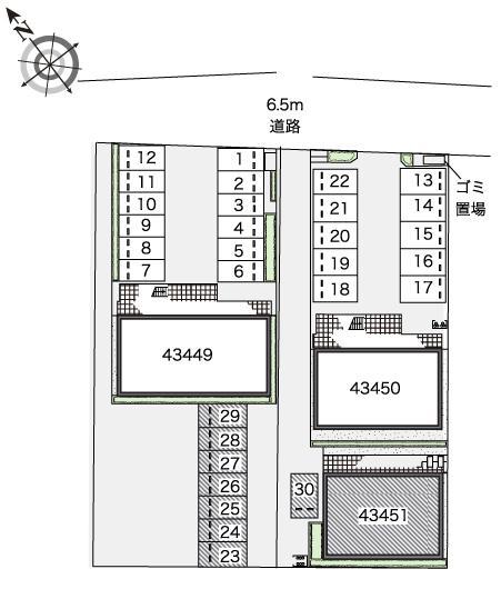 サンバードＣ(43451)の駐車配置図