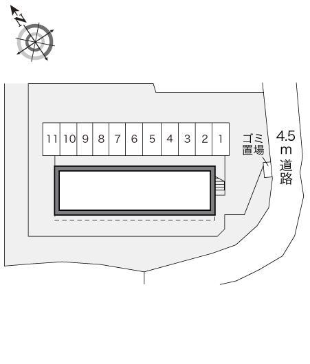 Ｈｉｇａｓｉｙａｍａ(16892)の駐車配置図