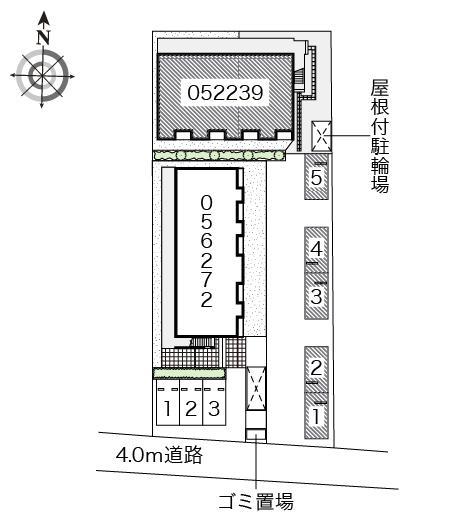 クラージュ日進(52239)の駐車配置図