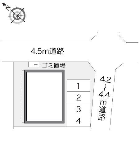八千代台北(14259)の駐車配置図
