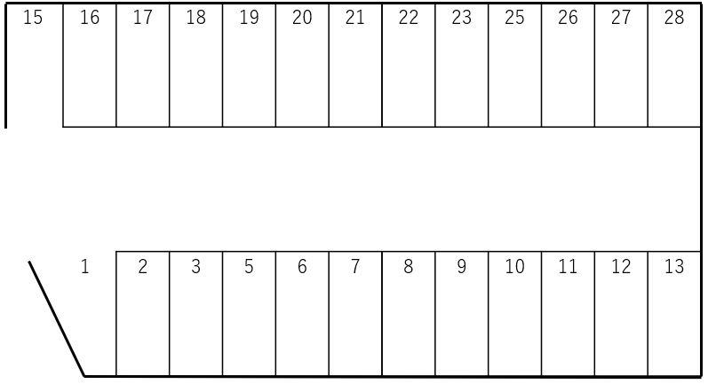 パーキングプラザの駐車配置図