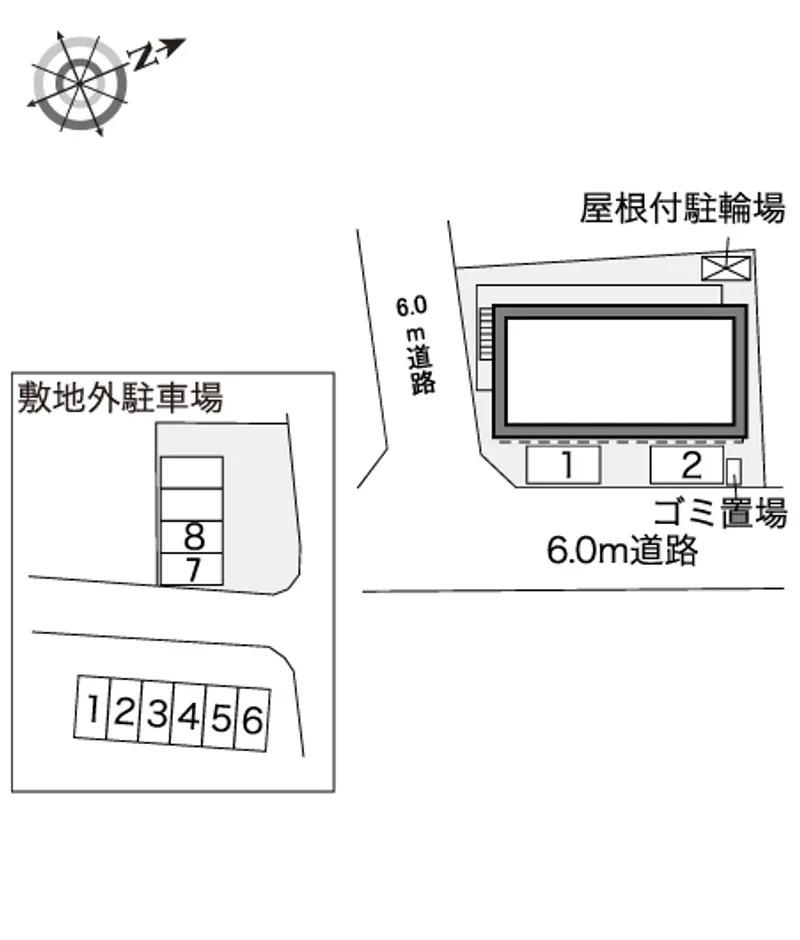 安食(40513)　敷地外駐車場の駐車配置図