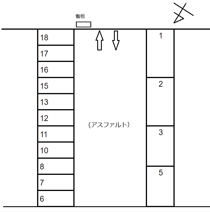 扶桑-45の駐車配置図