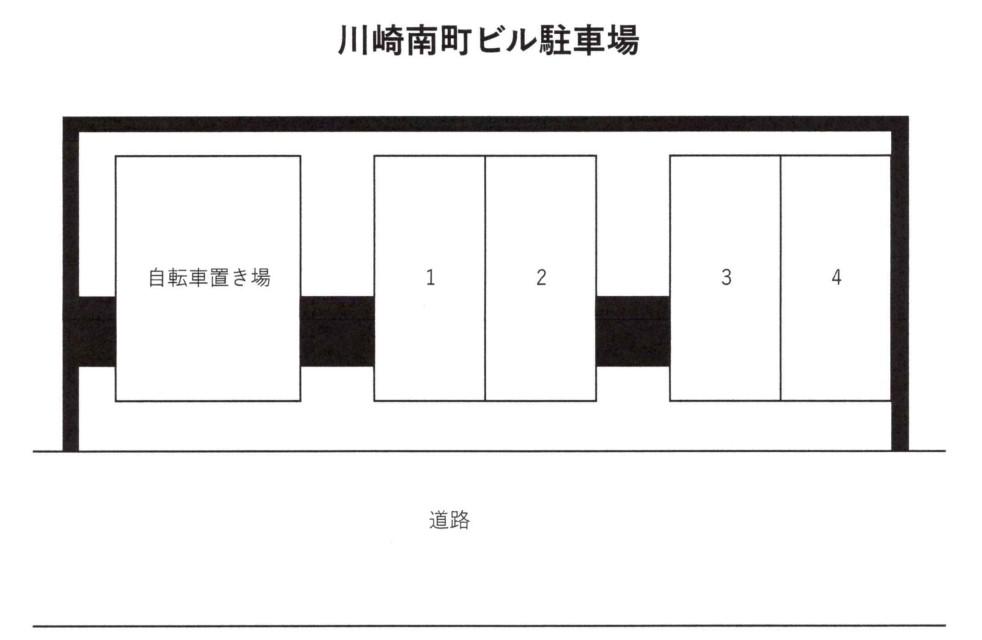 南町ビル駐車場の駐車配置図