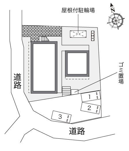 鎌倉材木座(19722)の駐車配置図