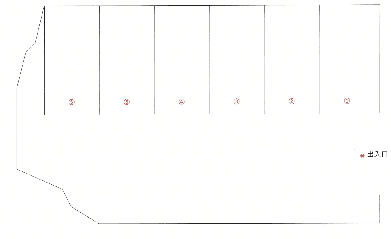 重留5丁目F駐車場の駐車配置図